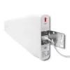 Outdoor 4G LTE Antenna QOLTEC 57021 — 18 dBi gain, 600–2700 MHz, 50 Ω, 50 W, white plastic housing