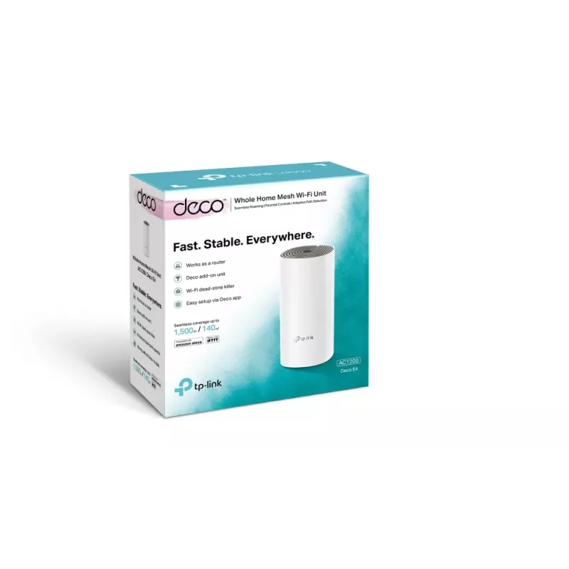 TP-Link AC1200 Whole Home Mesh Wi-Fi System, White, Grey, Internal, Mesh router, LAN, WLAN, Dual-band (2.4 GHz / 5 GHz), Wi-Fi 5 (802.11ac)