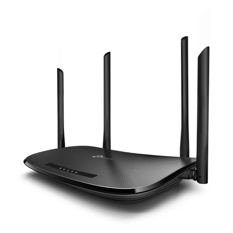 TP-Link AC1200 Wireless VDSL/ADSL Modem Router, Wi-Fi 5 (802.11ac), Dual-band (2.4 GHz / 5 GHz), Ethernet LAN, VDSL2, Black, Tabletop router