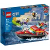LEGO playset Fire Rescue Boat 60373 — City series, 144 pieces, 3 minifigures, age 5+, dimensions 80×230×70 mm