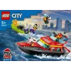 LEGO playset Fire Rescue Boat 60373 — City series, 144 pieces, 3 minifigures, age 5+, dimensions 80×230×70 mm