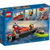 LEGO playset Fire Rescue Boat 60373 — City series, 144 pieces, 3 minifigures, age 5+, dimensions 80×230×70 mm