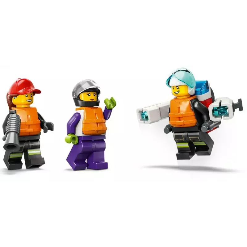 LEGO playset Fire Rescue Boat 60373 — City series, 144 pieces, 3 minifigures, age 5+, dimensions 80×230×70 mm