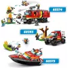 LEGO playset Fire Rescue Boat 60373 — City series, 144 pieces, 3 minifigures, age 5+, dimensions 80×230×70 mm