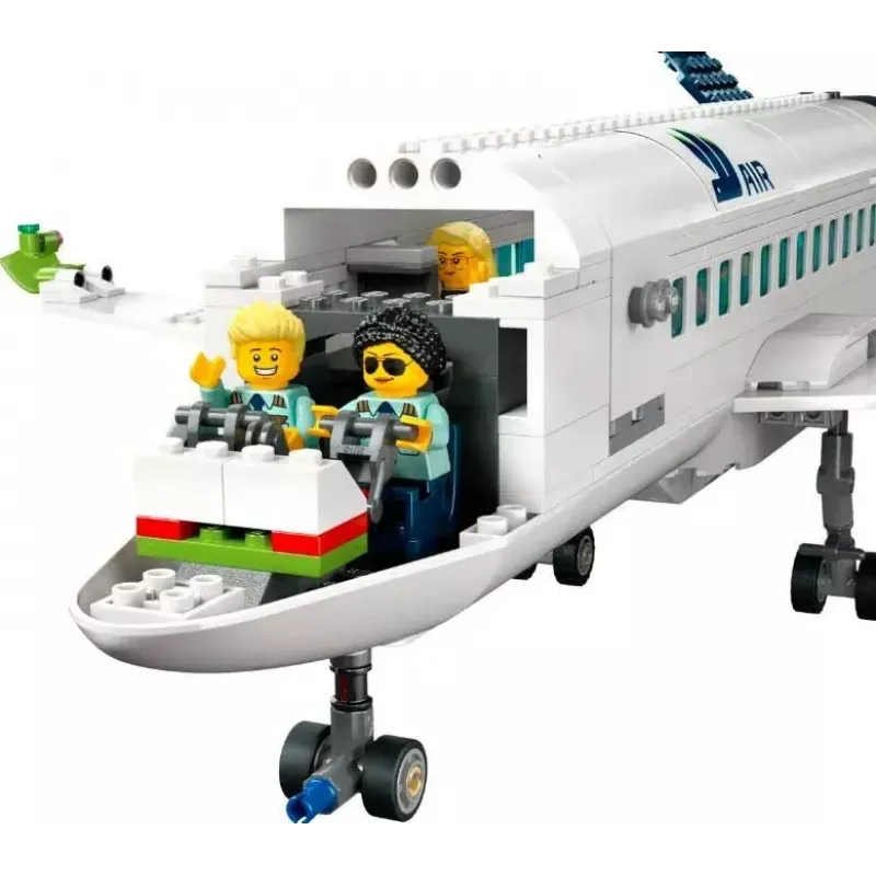 LEGO Passenger Plane building set 60367 — City series, 913 pieces, 2 minifigures, detailed interior