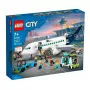 LEGO Passenger Plane building set 60367 — City series, 913 pieces, 2 minifigures, detailed interior
