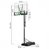 Basketball hoop Salta Center 5133 — adjustable height, durable design