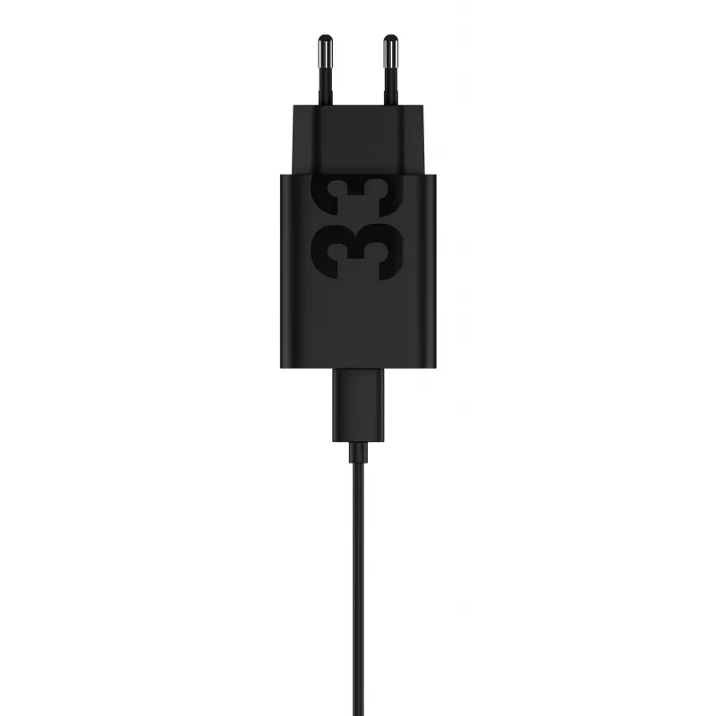 Charging adapter Motorola TurboPower 33W USB‑C GaN Black, 1 m cable, EU plug