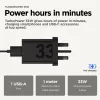 Charging adapter Motorola TurboPower 33W USB‑C GaN Black, 1 m cable, EU plug