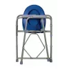 Folding toilet chair ActionMed KT100AM — polyethylene frame, adjustable height, 5 l pot, max user weight 120 kg
