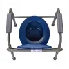 Folding toilet chair ActionMed KT100AM — polyethylene frame, adjustable height, 5 l pot, max user weight 120 kg