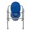 Folding toilet chair ActionMed KT100AM — polyethylene frame, adjustable height, 5 l pot, max user weight 120 kg