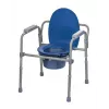 Folding toilet chair ActionMed KT100AM — polyethylene frame, adjustable height, 5 l pot, max user weight 120 kg