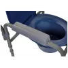 Folding toilet chair ActionMed KT100AM — polyethylene frame, adjustable height, 5 l pot, max user weight 120 kg