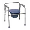 Folding toilet chair ActionMed KT100AM — polyethylene frame, adjustable height, 5 l pot, max user weight 120 kg