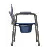 Folding toilet chair ActionMed KT100AM — polyethylene frame, adjustable height, 5 l pot, max user weight 120 kg