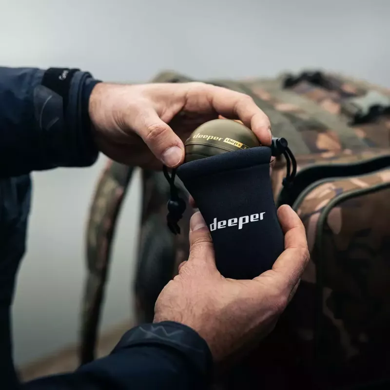 Portable fish finder deeper Smart Sonar CHIRP+3 Wi‑Fi — castable wireless sonar, max depth 100 m, cone angles 47°/20°/7°, Wi‑Fi, GPS/GLONASS
