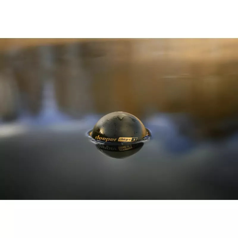 Portable fish finder deeper Smart Sonar CHIRP+3 Wi‑Fi — castable wireless sonar, max depth 100 m, cone angles 47°/20°/7°, Wi‑Fi, GPS/GLONASS