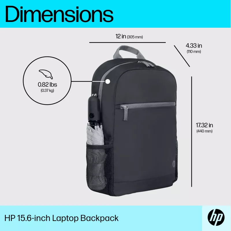 HP 15.6-inch Laptop Backpack, Backpack, 370 g