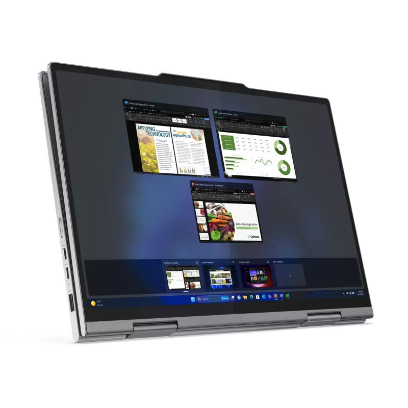 Lenovo ThinkPad X1 2-in-1 Gen 9 Intel Core Ultra 7 155U Hybrid (2-in-1) 35.6 cm (14 inch) Touchscreen WUXGA 16 GB LPDDR5x-SDRAM 1 TB SSD Wi-Fi 6E (802.11ax) Windows 11 Pro English Grey