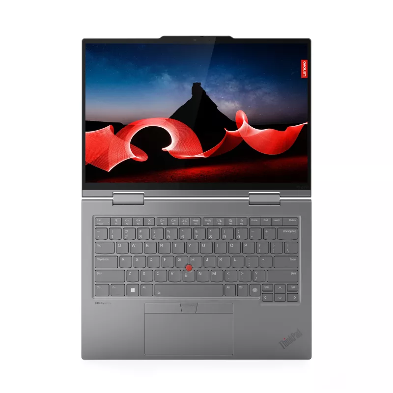 Lenovo ThinkPad X1 2-in-1 Gen 9 Intel Core Ultra 7 155U Hybrid (2-in-1) 35.6 cm (14 inch) Touchscreen WUXGA 16 GB LPDDR5x-SDRAM 1 TB SSD Wi-Fi 6E (802.11ax) Windows 11 Pro English Grey