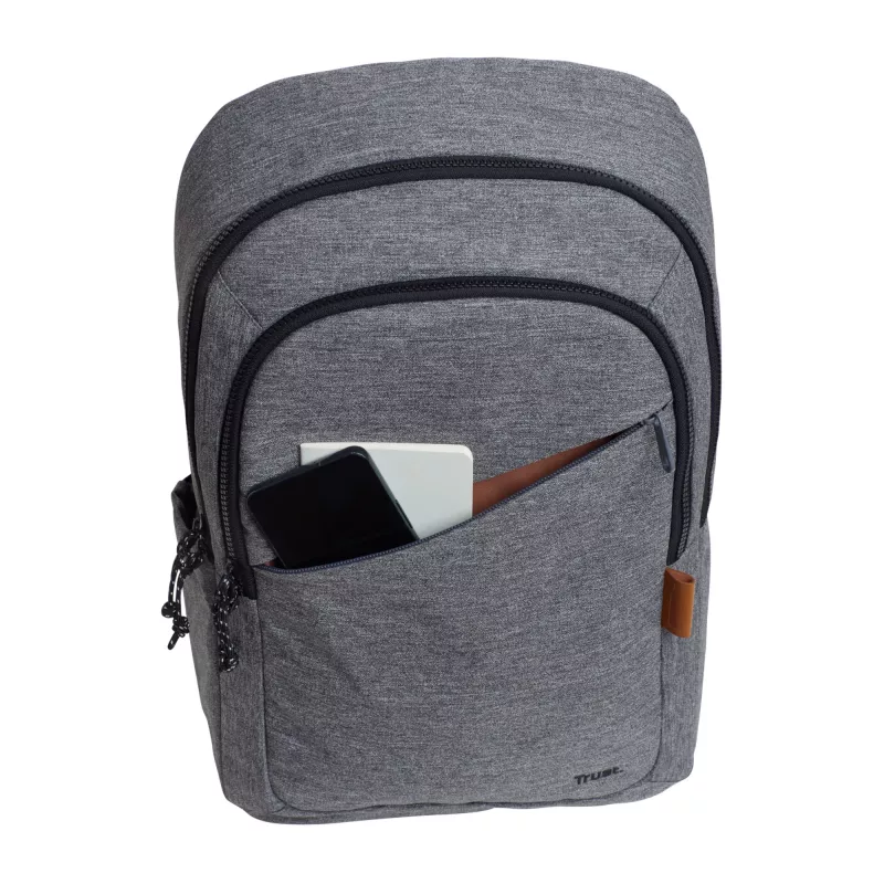 Backpack Trust Avana 40.6 cm 16 inch Grey 3 compartments