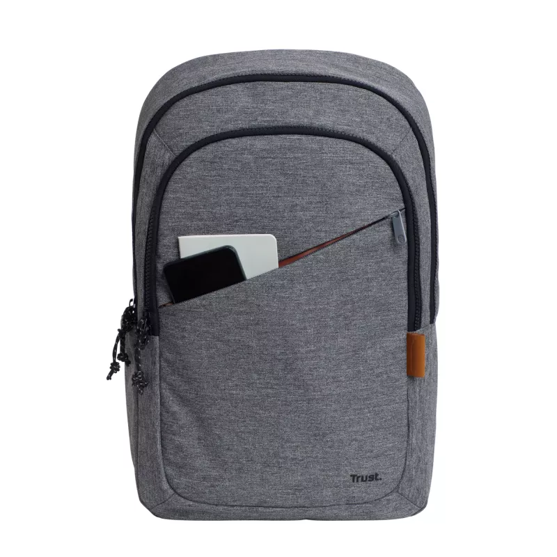 Backpack Trust Avana 40.6 cm 16 inch Grey 3 compartments