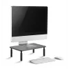 Freestanding desk monitor mount GEMBIRD MS-TABLE-01 — single display, 20 kg capacity, black, manual height 100–140 mm