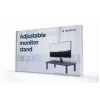 Freestanding desk monitor mount GEMBIRD MS-TABLE-01 — single display, 20 kg capacity, black, manual height 100–140 mm