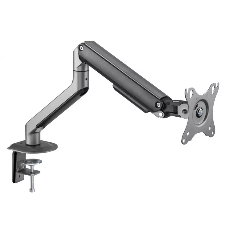 Monitor mount Gembird MA-DA1-05 clamp/grommet for 17–32 inch screens, VESA 75x75–100x100, max load 9 kg, grey