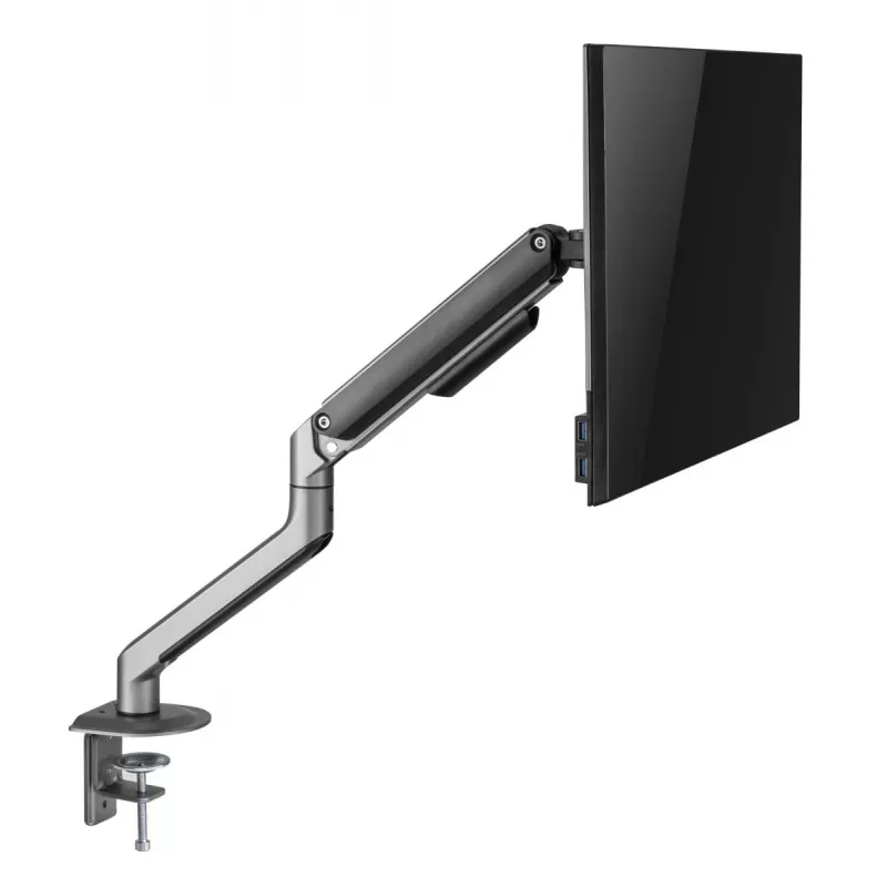 Monitor mount Gembird MA-DA1-05 clamp/grommet for 17–32 inch screens, VESA 75x75–100x100, max load 9 kg, grey