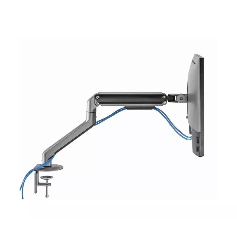 Monitor mount Gembird MA-DA1-05 clamp/grommet for 17–32 inch screens, VESA 75x75–100x100, max load 9 kg, grey