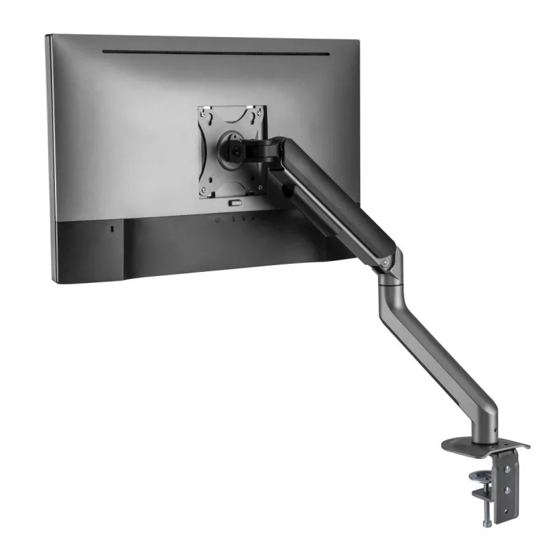Monitor mount Gembird MA-DA1-05 clamp/grommet for 17–32 inch screens, VESA 75x75–100x100, max load 9 kg, grey