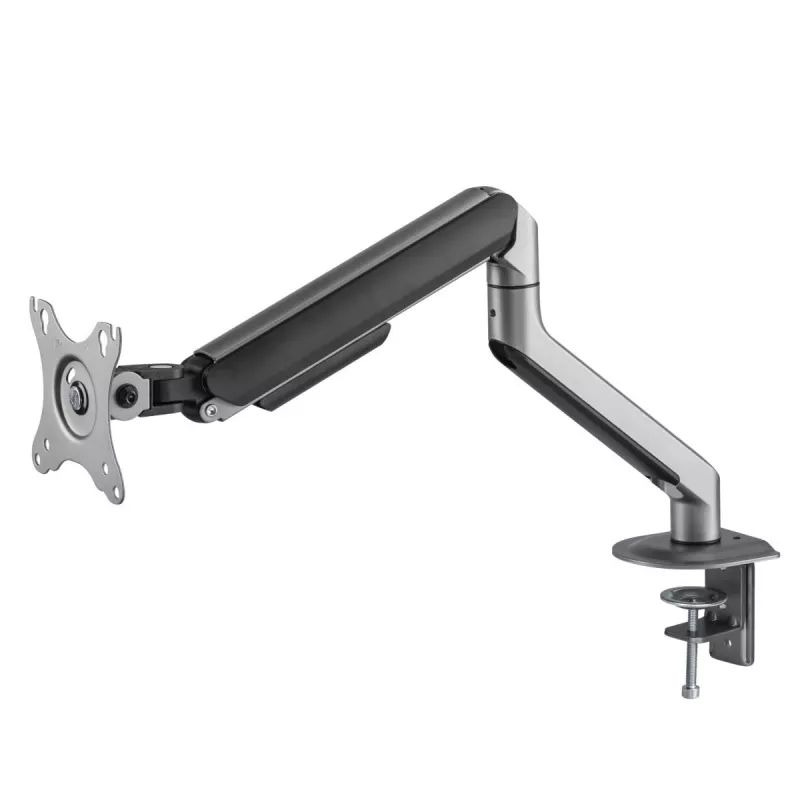 Monitor mount Gembird MA-DA1-05 clamp/grommet for 17–32 inch screens, VESA 75x75–100x100, max load 9 kg, grey