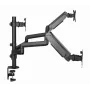 Monitor mount GEMBIRD MA-DA3-01 3-arm desk clamp/grommet for up to 3×27 inch, VESA 75/100, gas spring, black