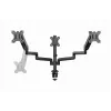 Monitor mount GEMBIRD MA-DA3-01 3-arm desk clamp/grommet for up to 3×27 inch, VESA 75/100, gas spring, black