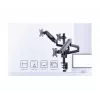 Monitor mount GEMBIRD MA-DA3-01 3-arm desk clamp/grommet for up to 3×27 inch, VESA 75/100, gas spring, black