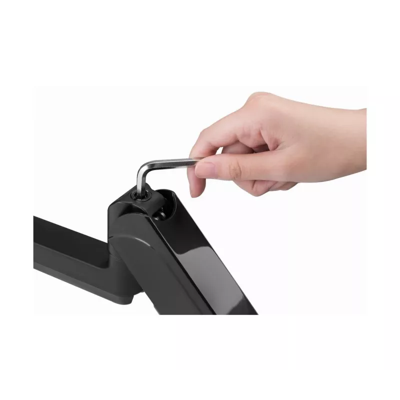 Monitor mount GEMBIRD MA-DA3-01 3-arm desk clamp/grommet for up to 3×27 inch, VESA 75/100, gas spring, black