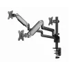 Monitor mount GEMBIRD MA-DA3-01 3-arm desk clamp/grommet for up to 3×27 inch, VESA 75/100, gas spring, black