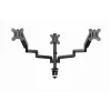 Monitor mount GEMBIRD MA-DA3-01 3-arm desk clamp/grommet for up to 3×27 inch, VESA 75/100, gas spring, black