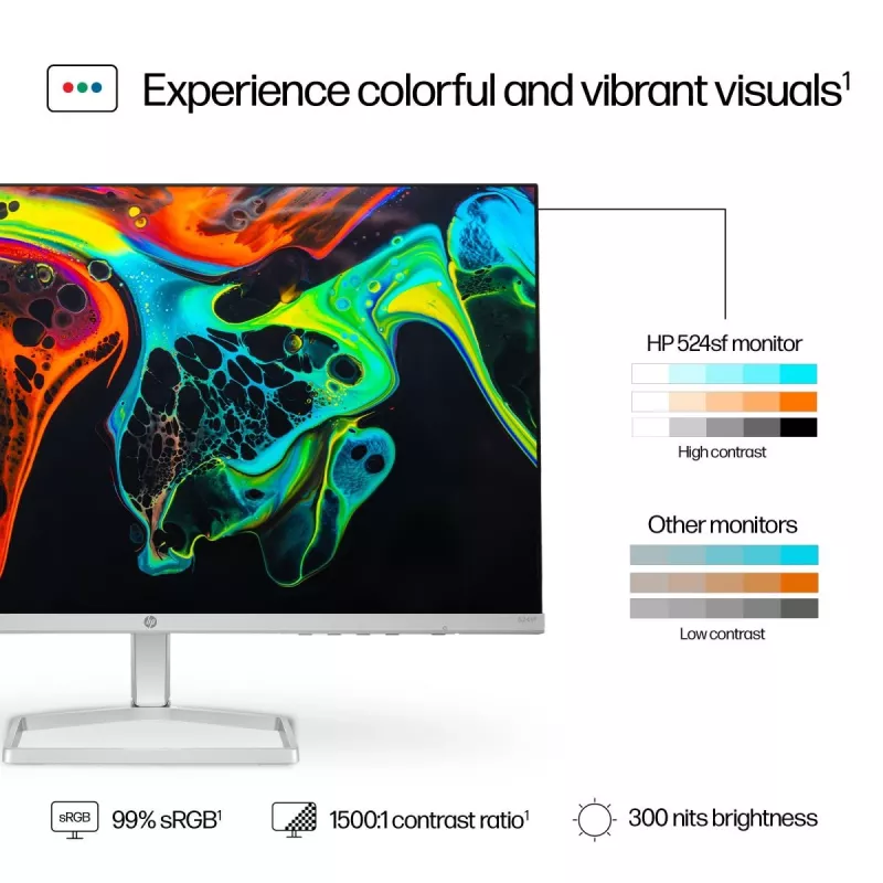 HP Desktop Monitor - Series 5 524sf - 24in - 1920x1080 (FHD) - IPS