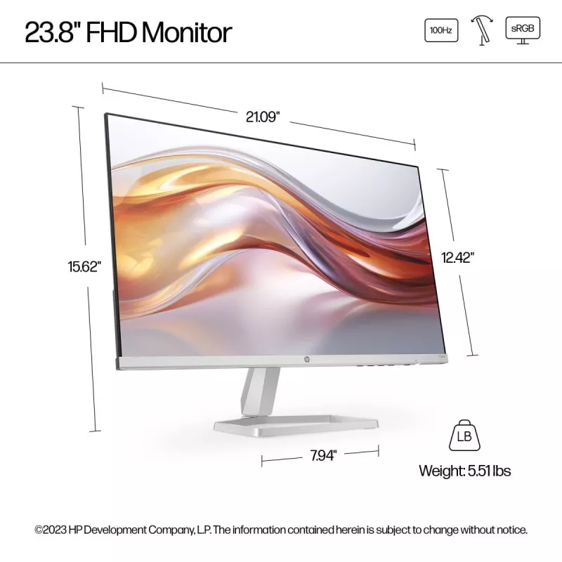 HP Desktop Monitor - Series 5 524sf - 24in - 1920x1080 (FHD) - IPS