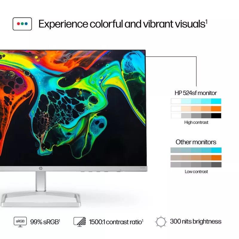 HP Desktop Monitor - Series 5 524sf - 24in - 1920x1080 (FHD) - IPS