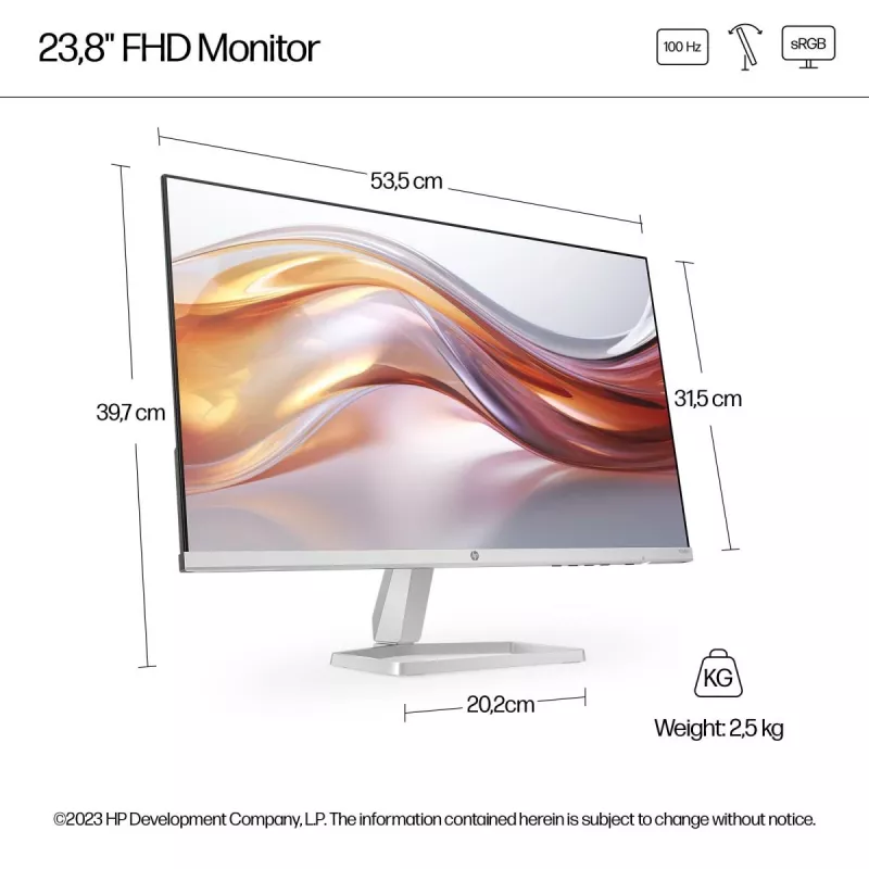 HP Desktop Monitor - Series 5 524sf - 24in - 1920x1080 (FHD) - IPS
