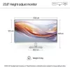 HP Desktop Monitor - Series 5 524sh - 24in - 1920x1080 (FHD) - IPS - Height Adjustable
