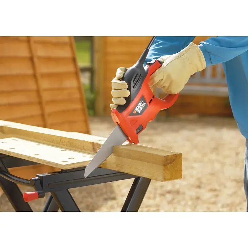 Bucksaw Black & Decker KS880EC-QS – bucksaw, blade length 23.9 cm, ergonomic handle, orange