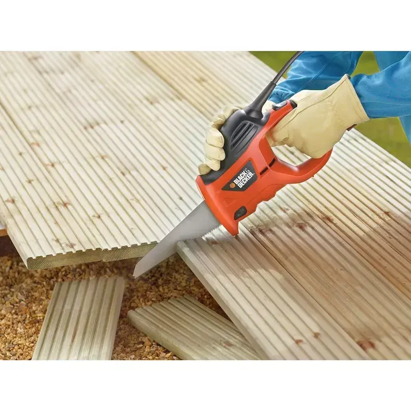 Bucksaw Black & Decker KS880EC-QS – bucksaw, blade length 23.9 cm, ergonomic handle, orange
