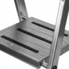 Folding ladder Krause 126313 — aluminium 3-step stepladder, max height 140 cm, load 150 kg, non-slip steps and feet