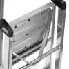 Folding ladder Krause 126313 — aluminium 3-step stepladder, max height 140 cm, load 150 kg, non-slip steps and feet