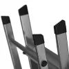 Folding ladder Krause 126313 — aluminium 3-step stepladder, max height 140 cm, load 150 kg, non-slip steps and feet